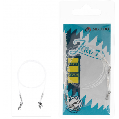 Mikado Fluorocarbonový Návazec Jaws Light 25cm/8kg 2 Ks