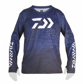 DAIWA Tričko D-Vec Longsleeve Shirt Sunprotection Navy XL