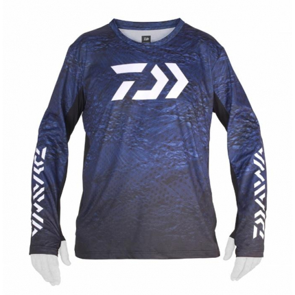 DAIWA Tričko D-Vec Longsleeve Shirt Sunprotection Navy XL