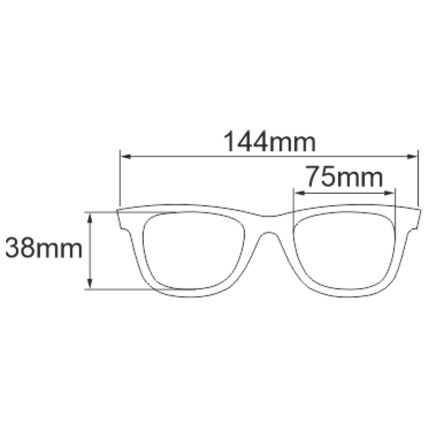 Mistrall Brýle Polarizační Hnědé bez Spodní Obroučky