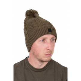 Fox Čepice Khaki Knitted Bobble