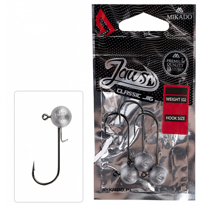 Mikado Jigové Hlavičky Jaws Classic 5g2/0 Bn 3 Ks