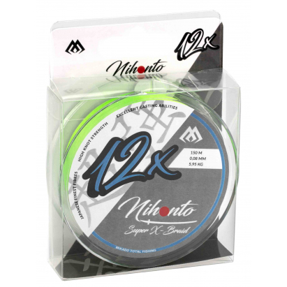 Mikado Pletená Šňůra Nihonto Super Xbraid 0.10mm/8.25kg/150m Fluo 1 Cívka