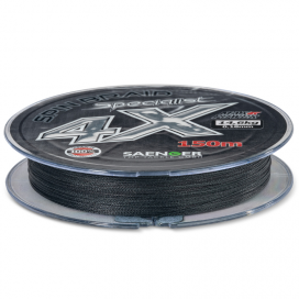 Saenger šňůra Specialist Spin Braid 4X 0,16mm 12,2kg 150m Black Saenger šňůra Specialist Spin Braid 4X 0,16mm 12,2kg 150m Black