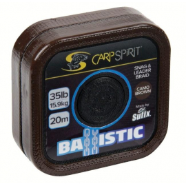 Carp Spirit Ballistic Braided Leader Camo Brown 20m 35lb