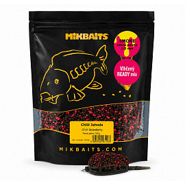 SMOKE READY vlhčené pelety 300g - Chilli Jahoda 2-3mm