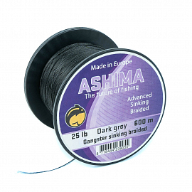 Ashima vlasce, šňůry - Gangster pletená šňůra 0,16mm 20lb 600m černá