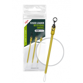 Montáž Fused Leader+Ring Swivel - 3 ks/70 mm