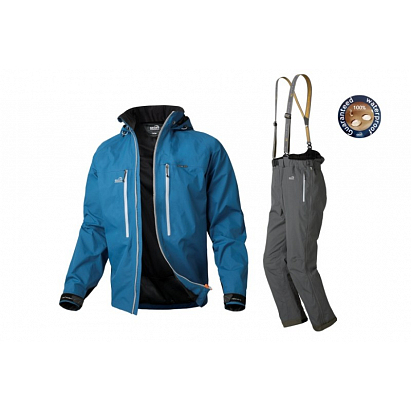 Geoff Anderson bunda DOZER Light modrá+kalhoty URUS LIGHT černé set Velikost: XL