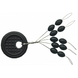 Sensas Zarážky Black Oval M 10ks