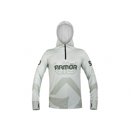 Delphin Tričko S Kapucí UV Armor 50+ Olive