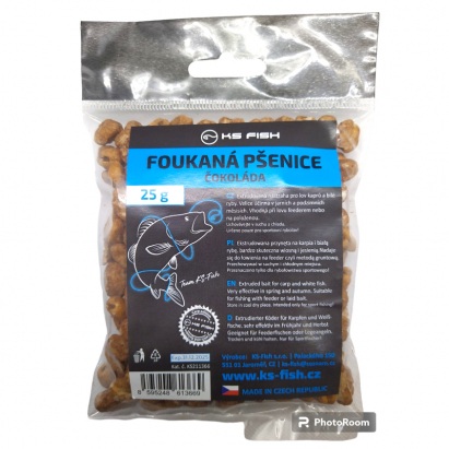 KS Fish foukaná pšenice 25g čokoláda