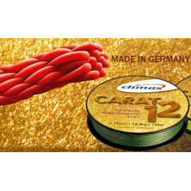 Přívlačová šňůra Climax Carat 12 Oliva 135m 135m 0,13mm / 9,5kg
