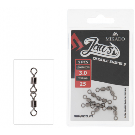 Mikado Obratlík Jaws Double Swivels 5 Ks