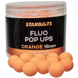 Starbaits Plovoucí boilies Fluo Pop Ups Orange 70g