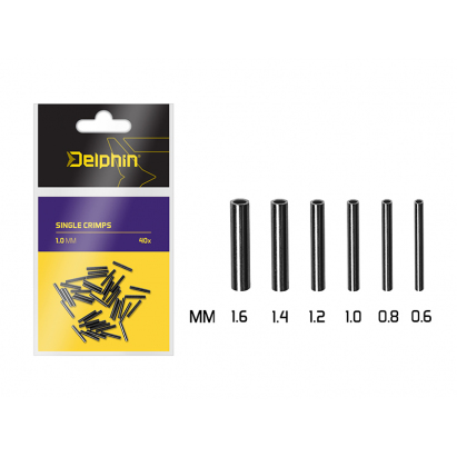 Delphin Single CRIMPS /40ks 1.6mm