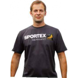 Sportex T-Shirt Tričko s velkým logem - tmavě šedé Velikost: XXL