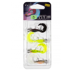 Fox Rage Ultra UV Micro Grub Mixed Colour Loaded Lure Pack