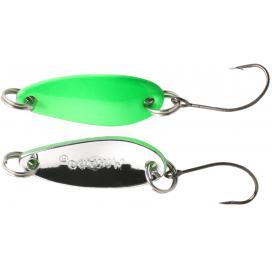 Mikado Třpytka Mini Spoon 2.4cm/2.5g Zelená Fluo Stříbrná 1 Ks