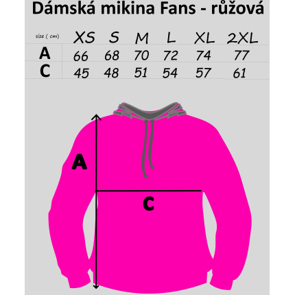 Mikbaits Mikina Ladies Team Růžová S