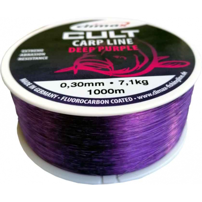 Climax silon Cult Carp line Deep Purple 1000m Průměr: 0,35mm nosnost: 9,1kg Climax silon Cult Carp line Deep Purple 1000m Průměr: 0,35mm nosnost: 9,1kg