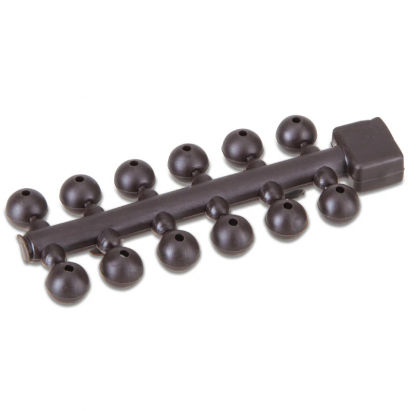 Anaconda korálky Tapered Bore Beads hnědá 6mm 24ks Anaconda korálky Tapered Bore Beads hnědá 6mm 24ks