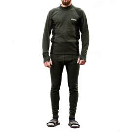 Mikbaits  oblečení - Funkční termoprádlo s Merino vlnou zelené M