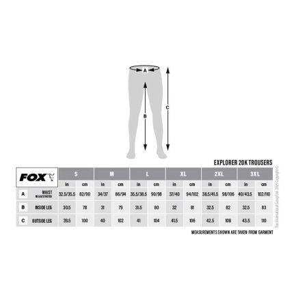Fox Kalhoty Explorer 20K Trousers