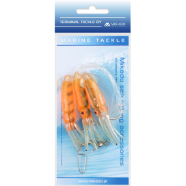 Mikado Mořský Návazec Squid Rig 7.5cm Háček: 3x4/0 1 Ks