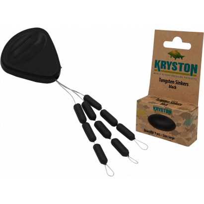 Kryston Tungsten - Těžítka na návazec long 9ks