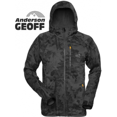 Geoff Anderson Bunda Hoody 3 Black Leaf Varianta: velikost L Geoff Anderson Bunda Hoody 3 Black Leaf Varianta: velikost L