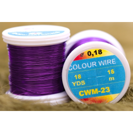 Hends kroužkovací drátek Colour Wire 0,18mm 15m Fialová