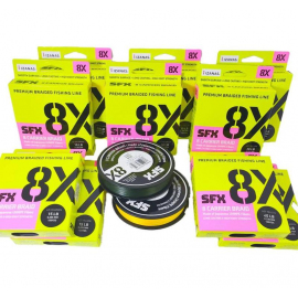 Sufix SFX 8X 135/0,168/0,185 Hot Yellow BOX (5+5 ks)