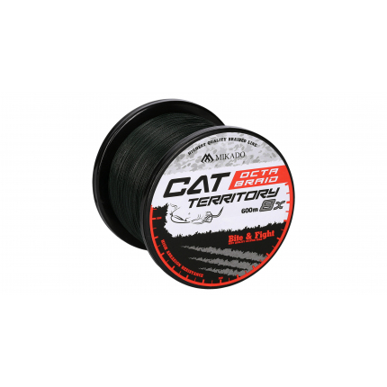 Mikado Pletená Šňůra Cat Territory Octa Braid 600m Zelená