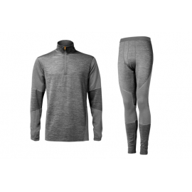 Geoff Anderson WizWool 210 pulover + termokalhoty šedé Velikost: XXL