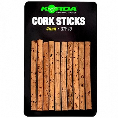 Korda Cork Sticks 4 mm 10 ks Korda Cork Sticks 4 mm 10 ks
