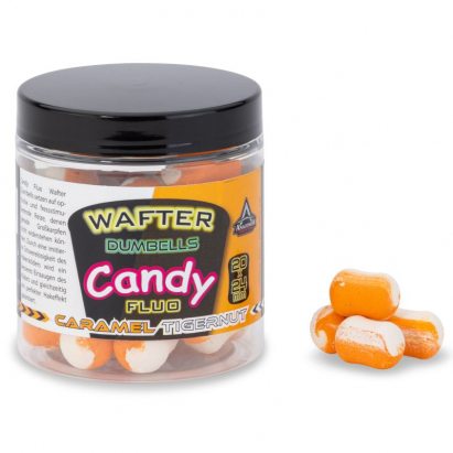 Anaconda wafter dumbells Candy fluo tigernut-caramel 16x20mm 90g Anaconda wafter dumbells Candy fluo tigernut-caramel 16x20mm 90g