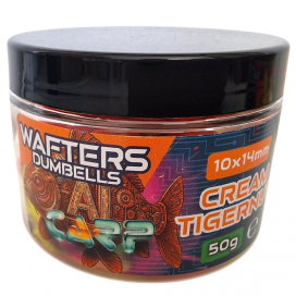 Anaconda Wafter-Dumbells AI Carp Bird Food Mix 50g 10x14mm Cream Tigernut