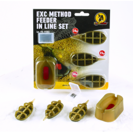 Extra Carp Method Feeder Set 20,30,40g + formička