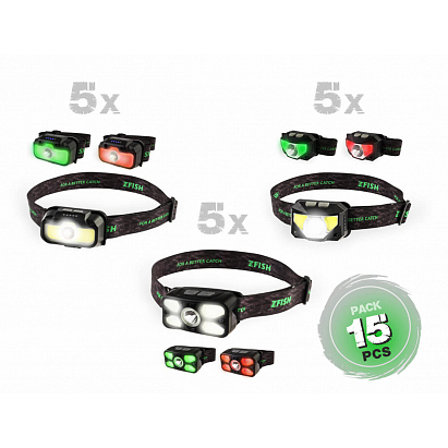 ZFISH Trade Pack Čelovky 15ks ZFISH Trade Pack Čelovky 15ks