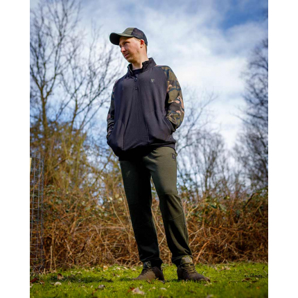 Fox Mikina LW Black Camo QTR Zip