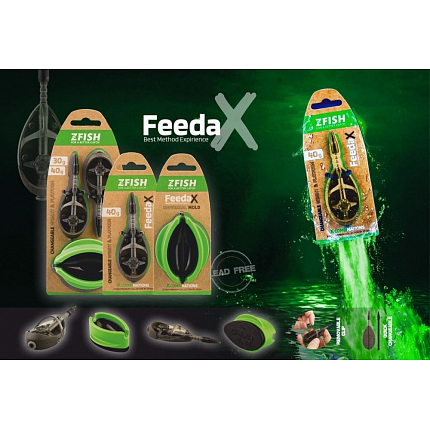 Zfish Krmítko Method Feeder FeedaX Set + Formička