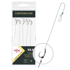Návazec FC Power Feeder Rig KO.8 - 5 ks/10 cm/0,18mm/vel.6