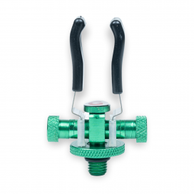 Garda klipy, hrazdy, uši - Klip na prut nastavitelný zelený