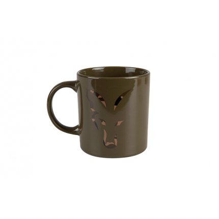 Fox Green and Camo Head Ceramic Mug