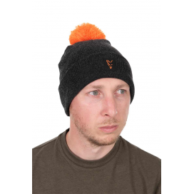 Fox Čepice Collection Bobble Hat Black Orange