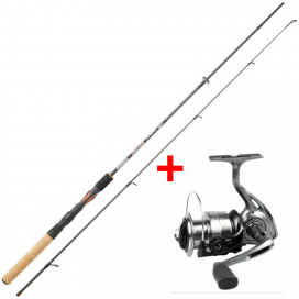 Garbolino prut Proxima JetSpin H 2,40m, 15-50g + naviják Strike 301 FD