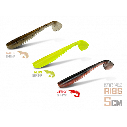 Delphin Umělá Nástraha B! StinxRIBS Shrimp 5 cm 20 ks