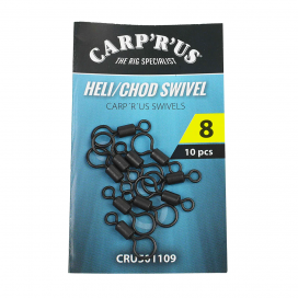 Carp´R´Us Obratlíky Heli/Chod Swivel vel.8, 10ks