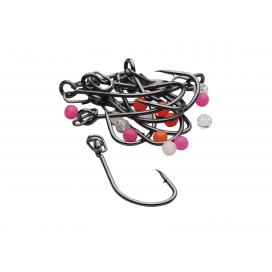 Kinetic háček inline single Hook Kit 1/0 Black Nickel 10ks